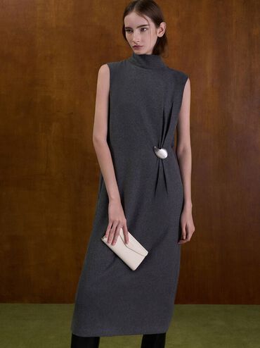 Envelope Long Wallet, Cream, hi-res