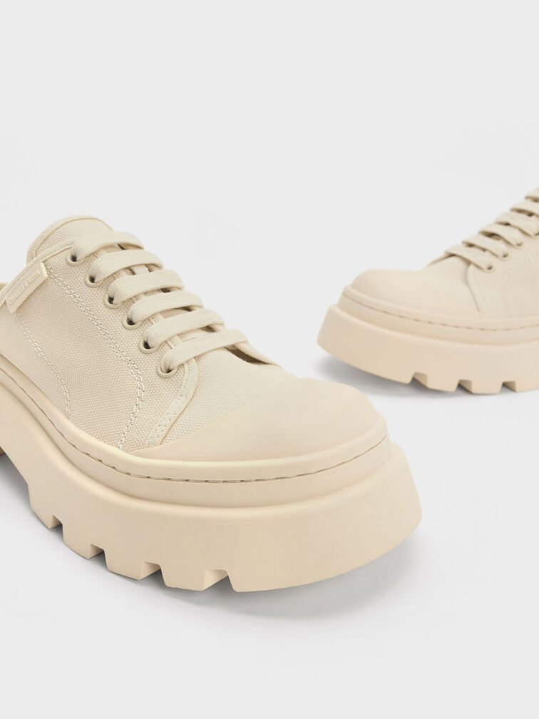 Indra Canvas Slip-On Sneakers, Chalk, hi-res