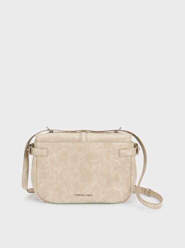 Delfina Chain Crossbody Bag, Sand, hi-res