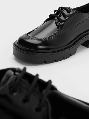 Lace-Up Derby Shoes, Black Box, hi-res