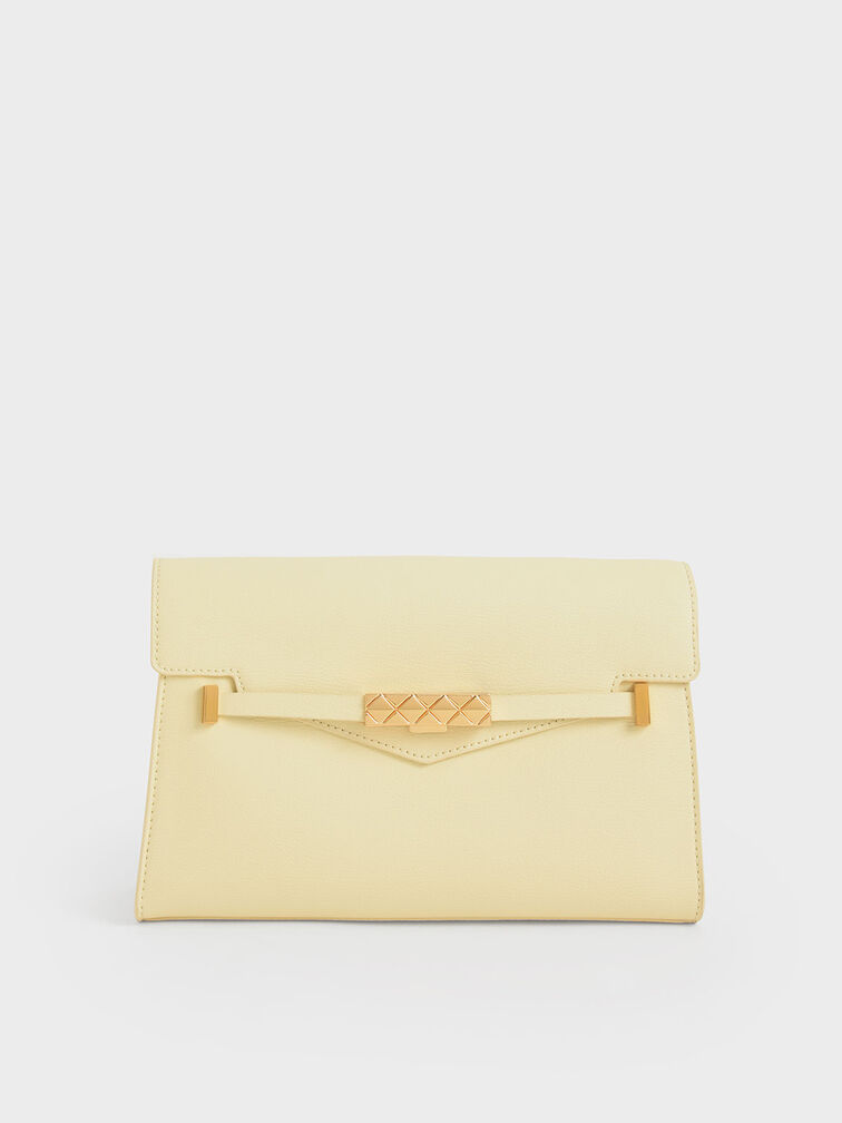 Sabrina Envelope Shoulder Bag, Butter, hi-res