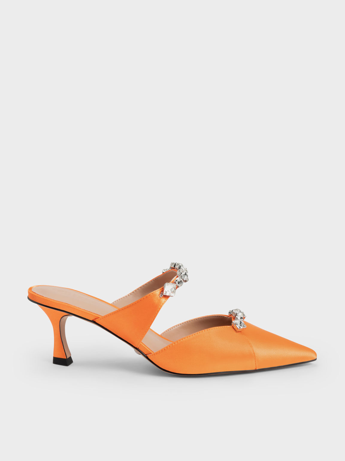 Orange mules sales
