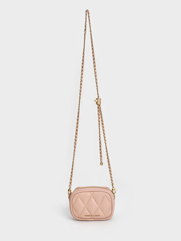 Arwen Quilted Mini Bag, Light Pink, hi-res