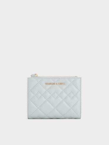 Duo Quilted Small Wallet, Sea Salt Blue, hi-res