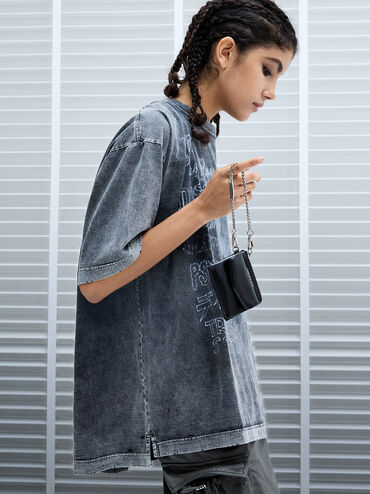 Rachel Front-Pocket Zip-Around Card Holder, Noir, hi-res