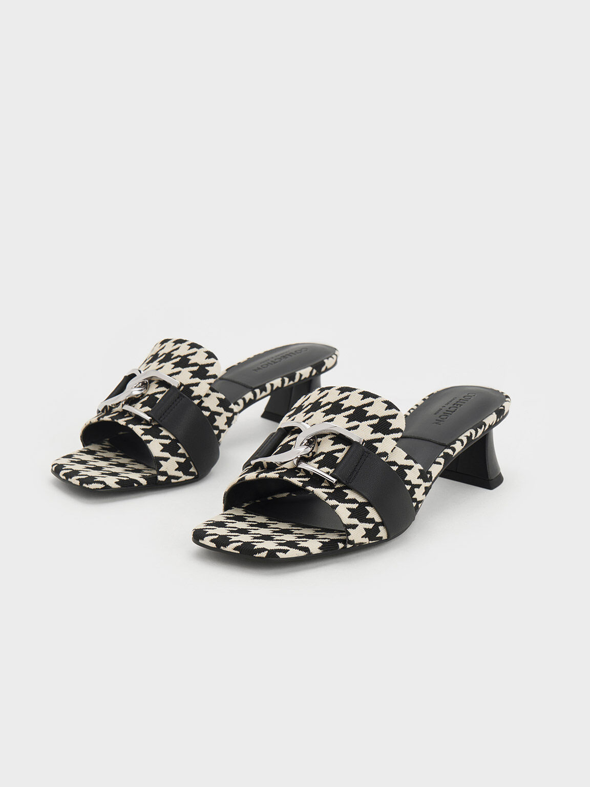 Leopard print heeled hot sale mules