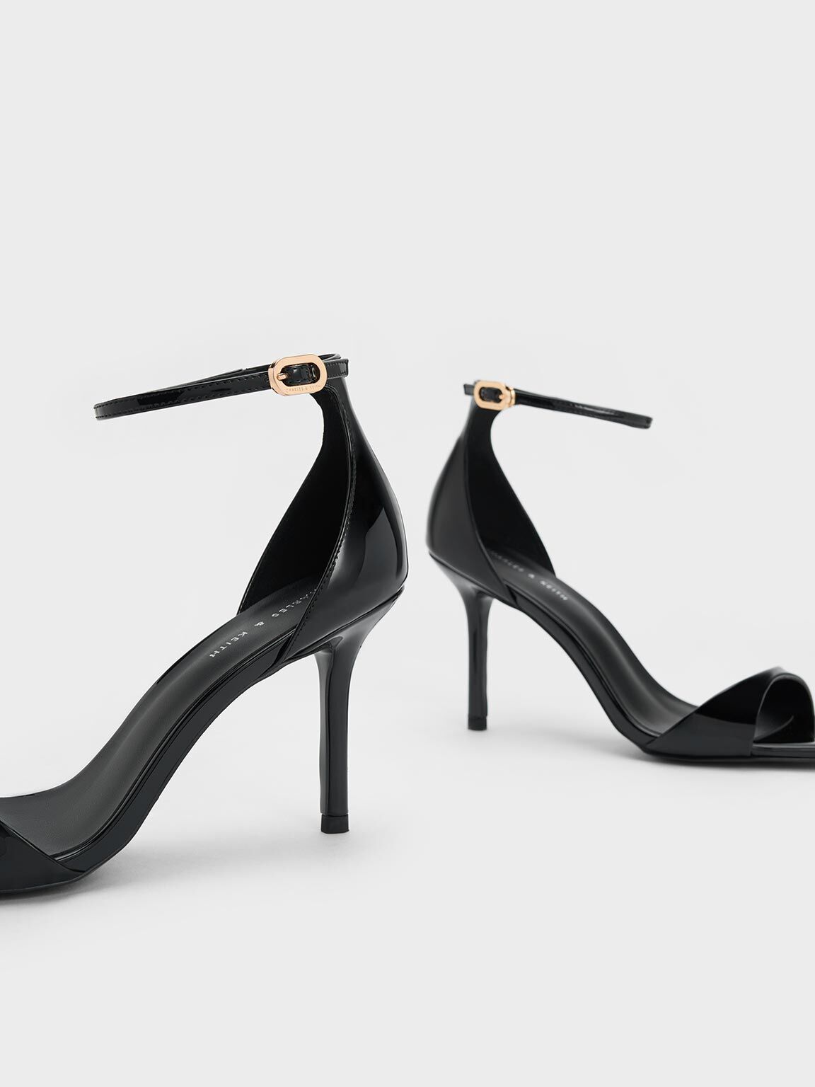 Lianya Black Ankle Strap Heels | Black ankle strap heels, Black strappy  heels, Strappy high heels ankle straps