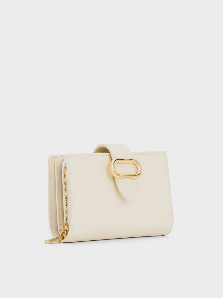 Daki Belted Wallet, Cream, hi-res