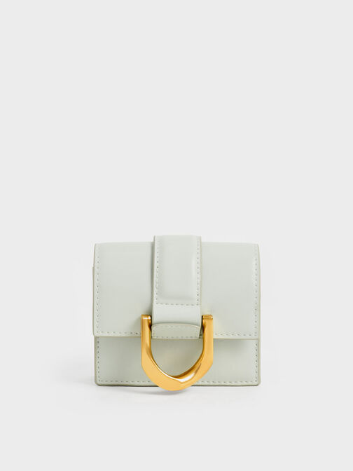 Gabine Chain-Link Card Holder, Mint Green, hi-res