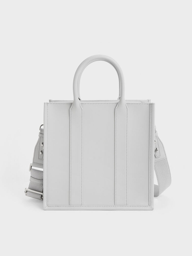 Clover Tote Bag, Grey, hi-res