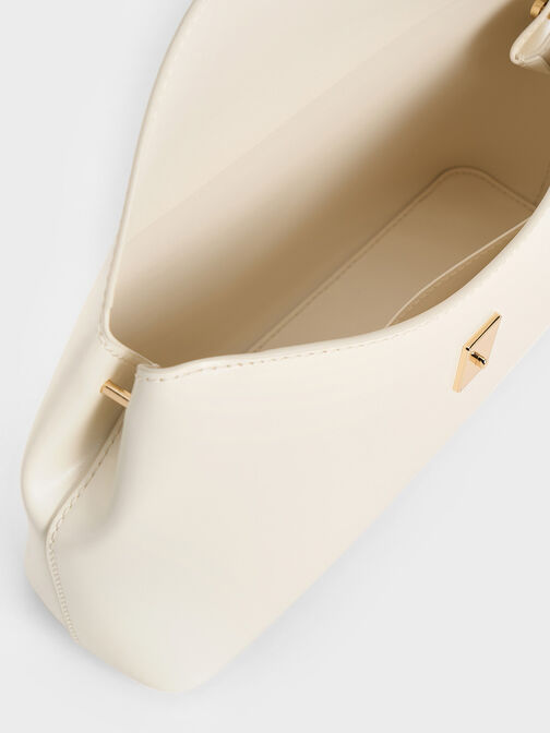 Wisteria Metallic-Accent Shoulder Bag, Cream, hi-res