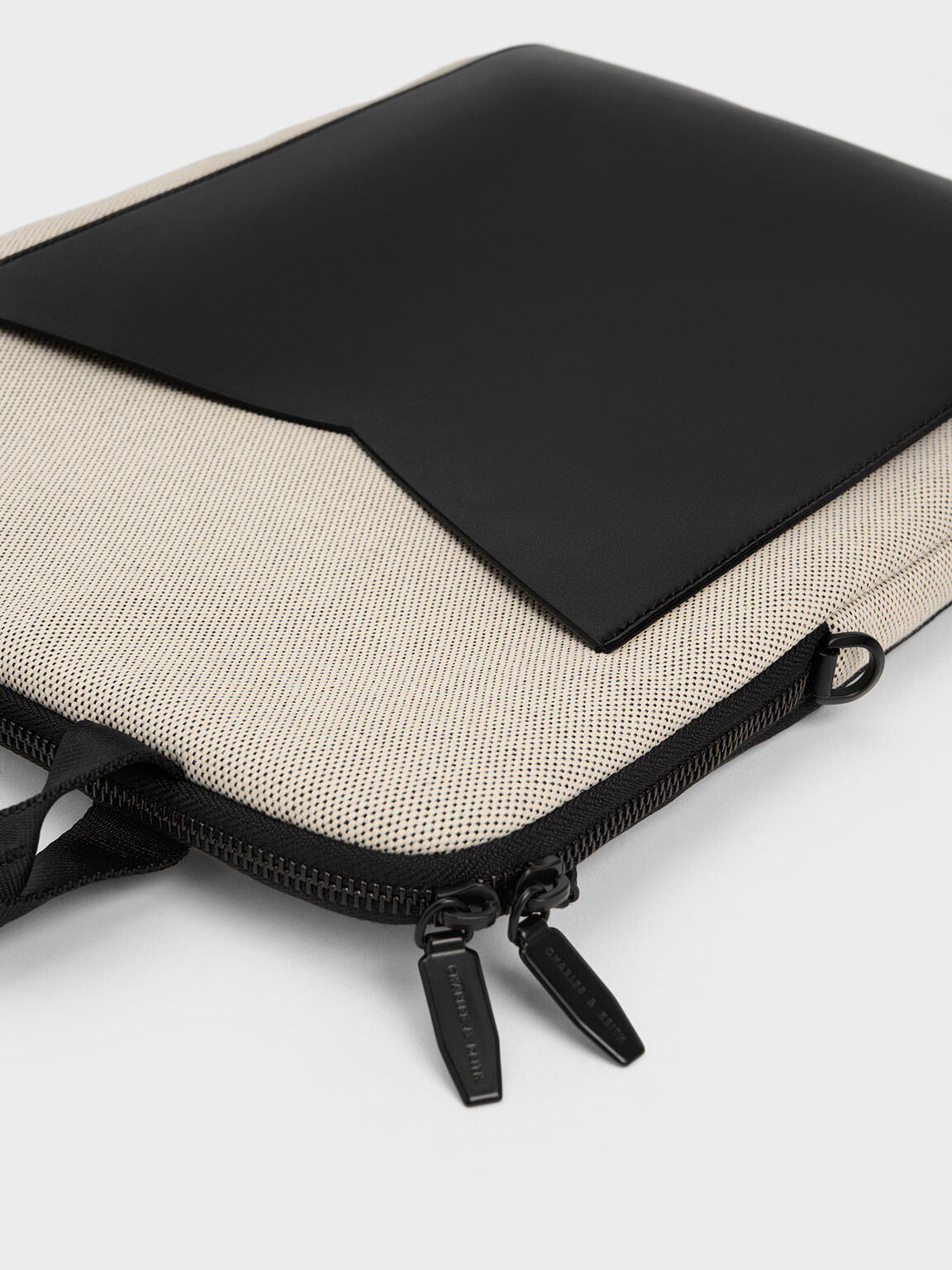 Stylish and Durable Black Laptop Bag with Strap