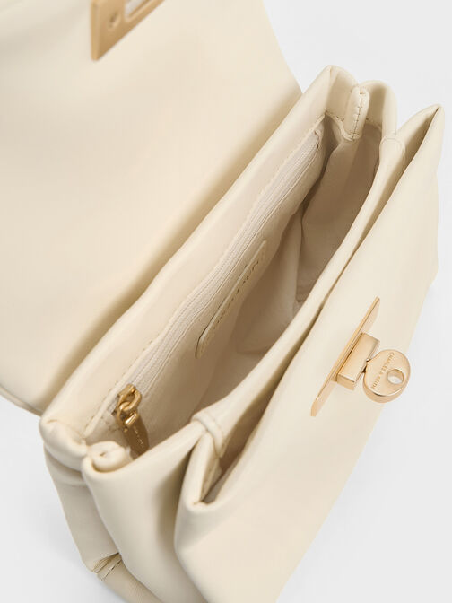 Mini Kerry Chain-Handle Crossbody Bag, Cream, hi-res