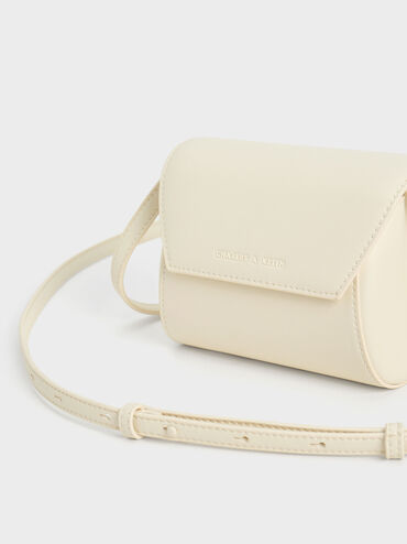 Mini Cassiopeia Front Flap Bag, Cream, hi-res