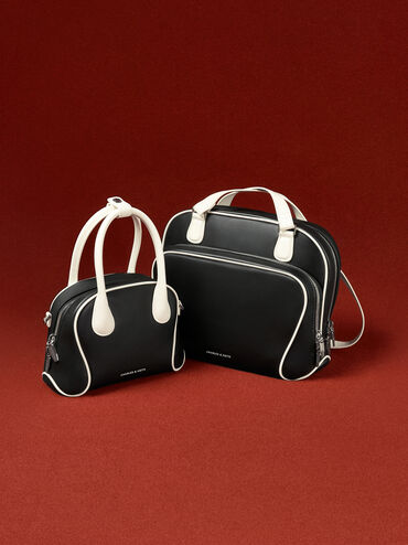 Nelly Two-Tone Boxy Backpack, Multi, hi-res