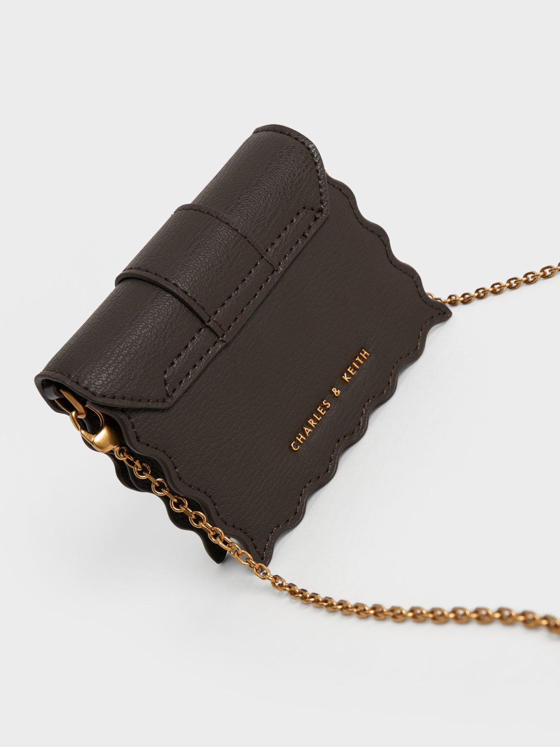 Waverly Scallop Trim Mini Bag Dark Moss