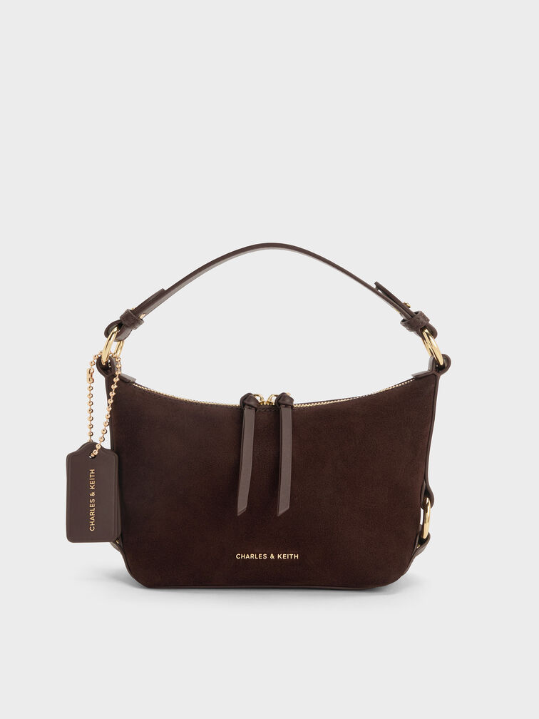Tatiana Tassel Hobo Bag, Espresso Brown, hi-res