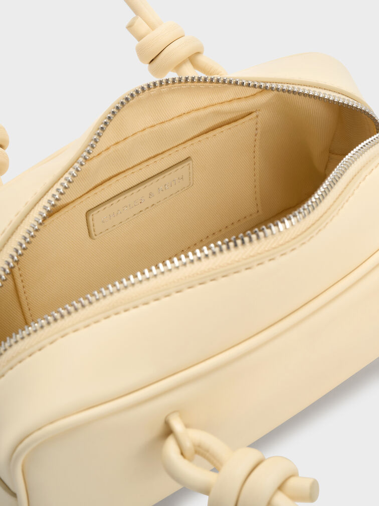 Sammie Knotted-Handle Elongated Bag, Butter Yellow, hi-res