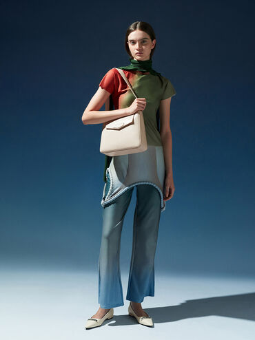 Adelie Envelope Shoulder Bag, Oat, hi-res