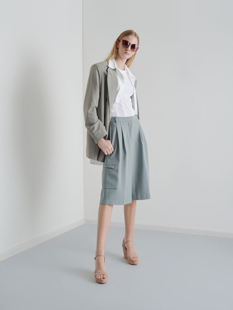 Asymmetric Strap Platform Wedges, Nude, hi-res