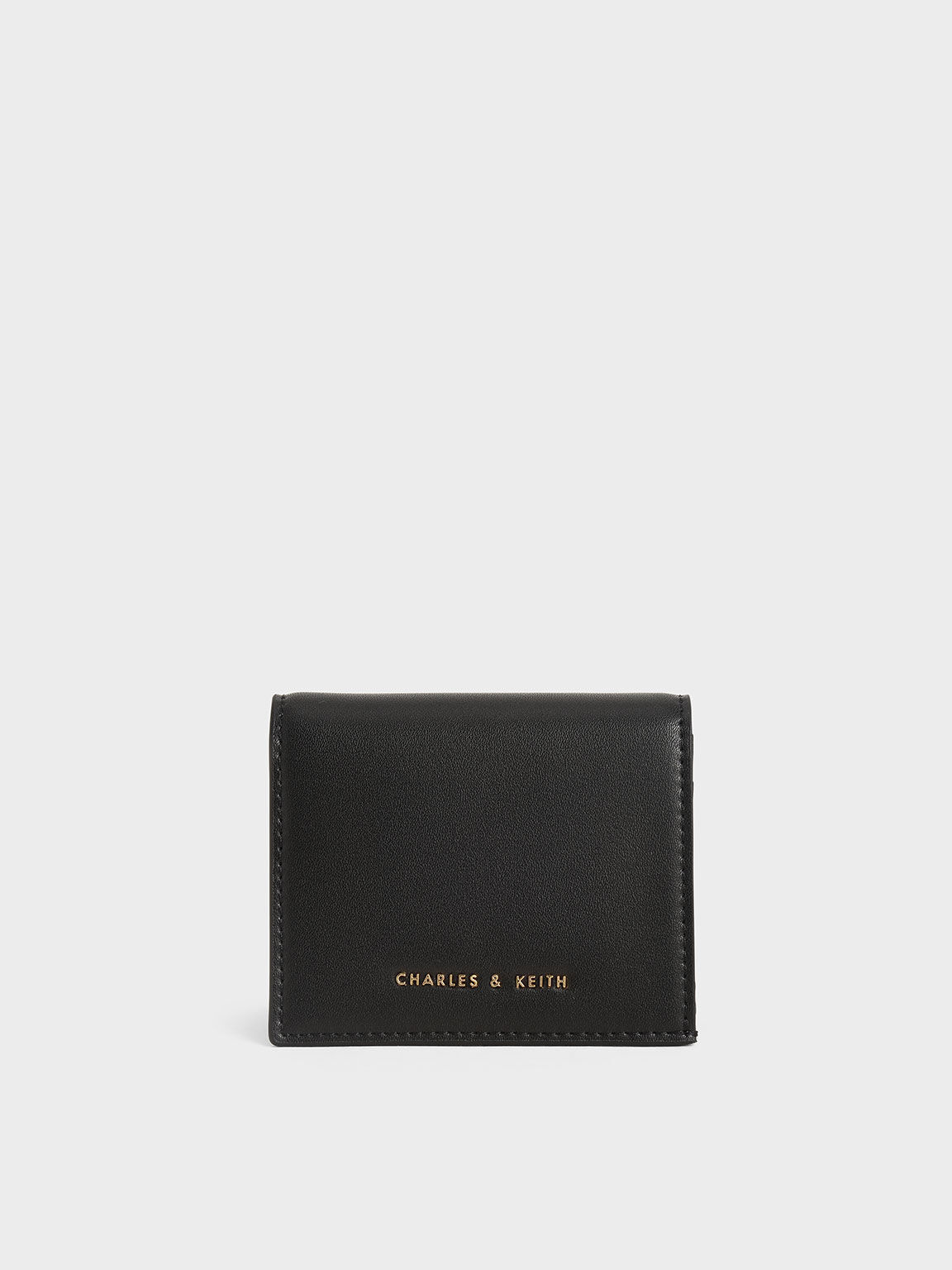 Black Daisy Bi Fold Small Wallet CHARLES KEITH IN