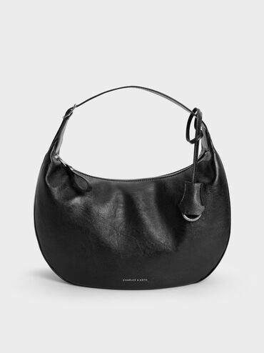 Large Vega Hobo Bag, Noir, hi-res
