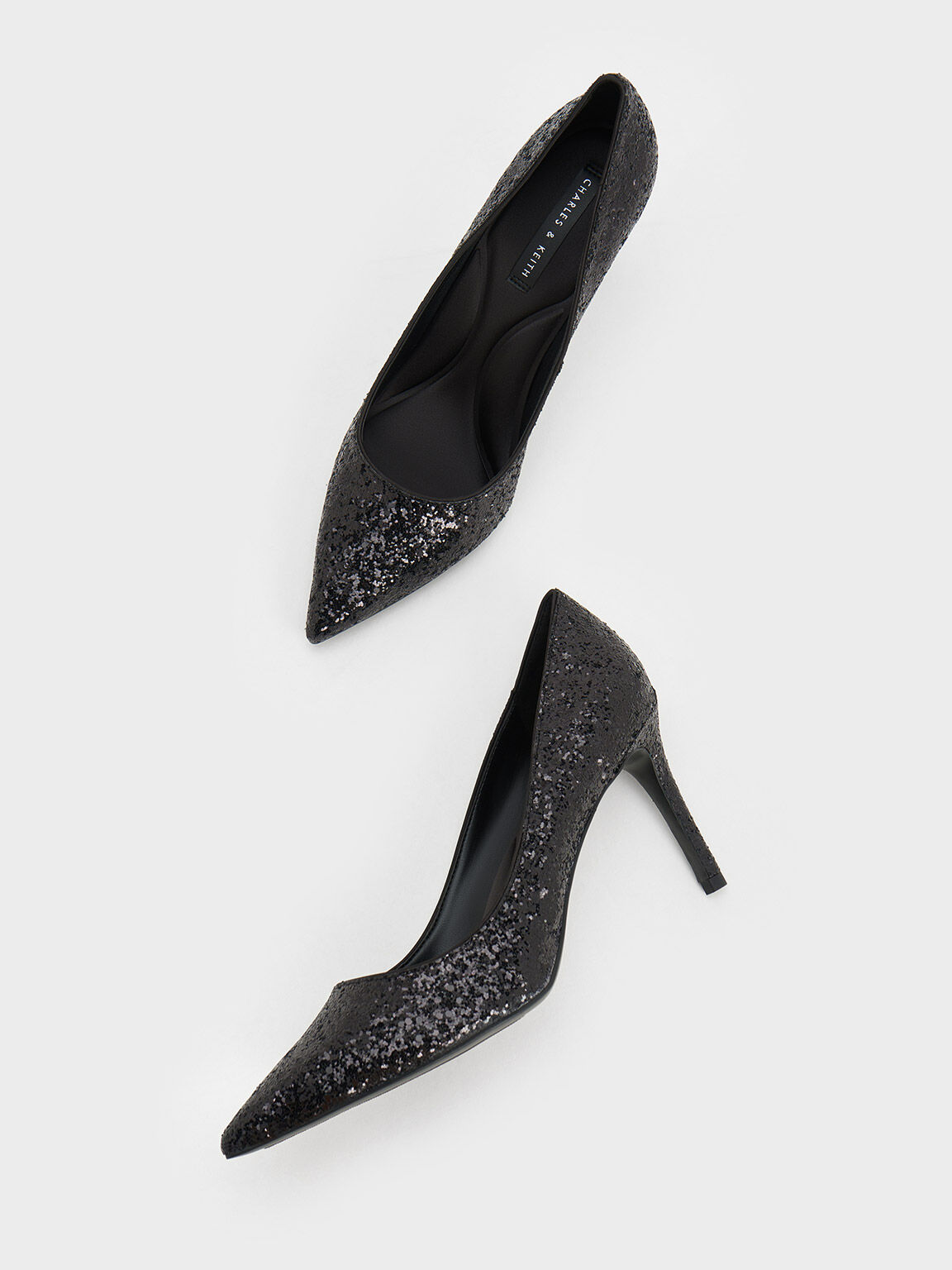 sparkles | Black sparkly heels, Heels, Fashion shoes