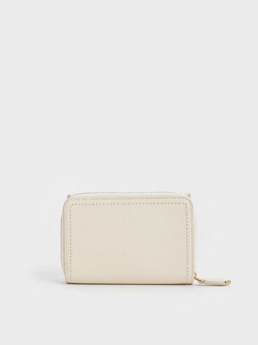 Stitch Trim Envelope Wallet, Cream, hi-res