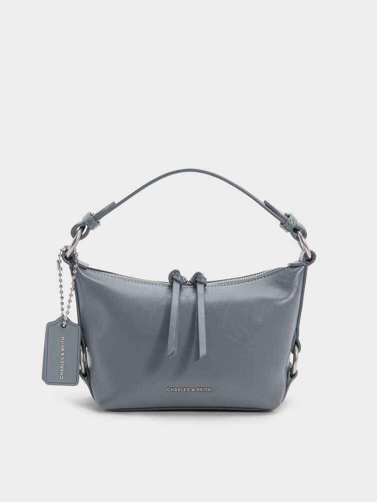 Tatiana Tassel Hobo Bag, Smoky Blue, hi-res