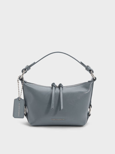 Tatiana Tassel Hobo Bag, Smoky Blue, hi-res