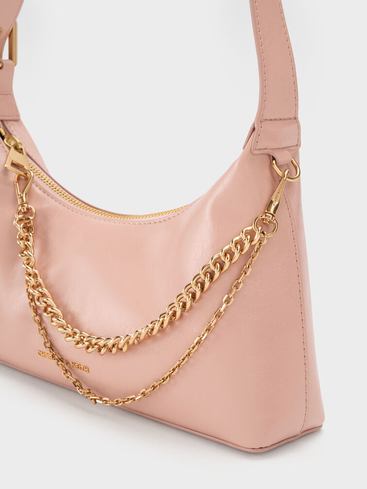 Atwood Chain Shoulder Bag, Light Pink, hi-res