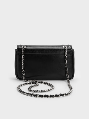 Arwen Studded Shoulder Bag, Noir, hi-res