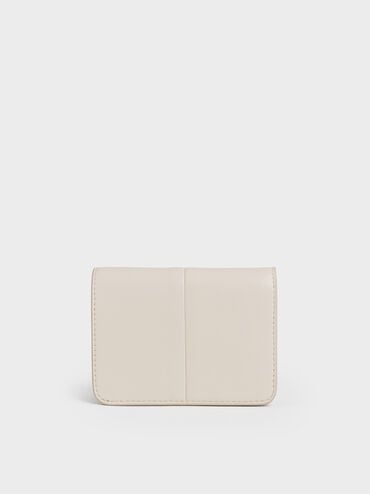 Simone Small Wallet, Cream, hi-res