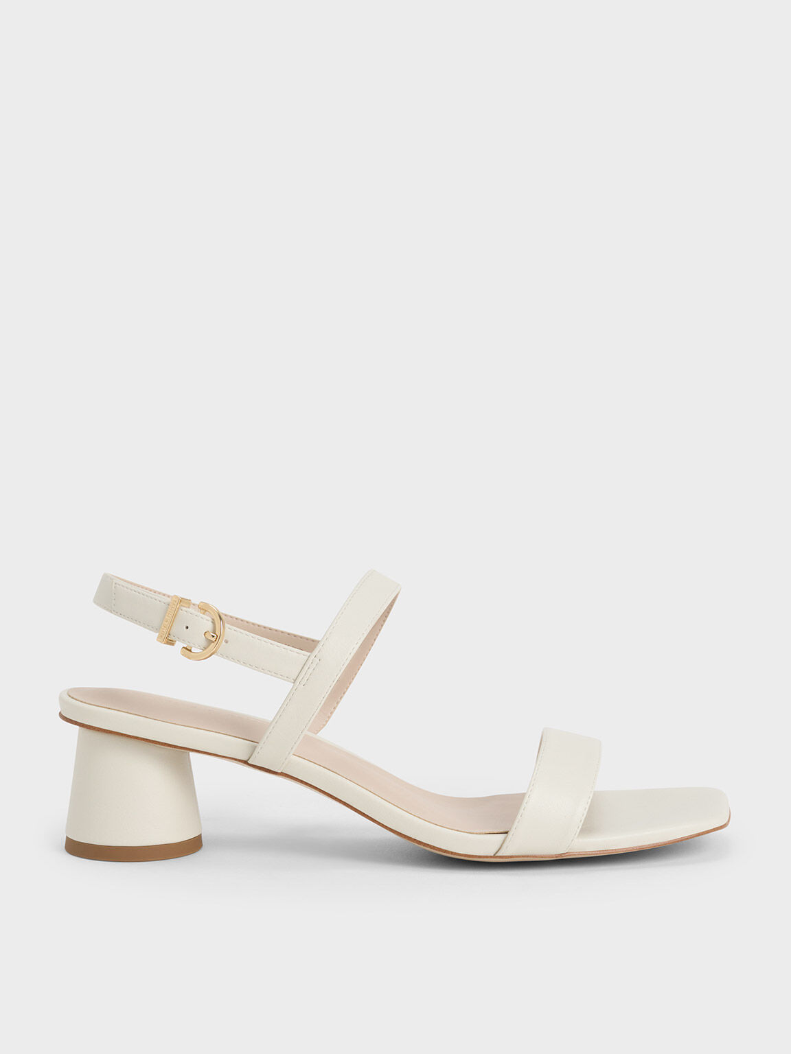 Floral Lucite Heel Sandals - ShopperBoard