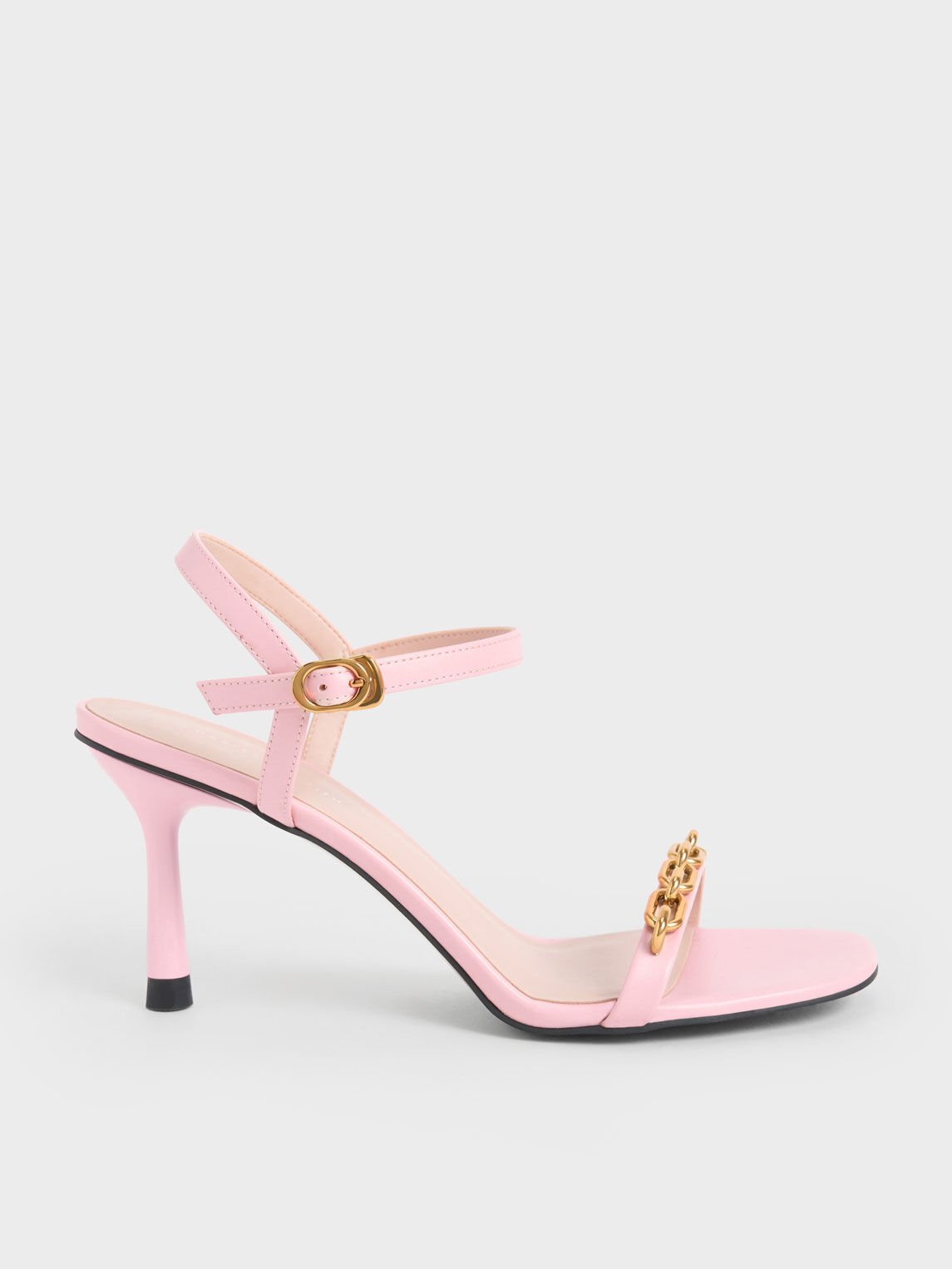 Hot pink heeled sandals top