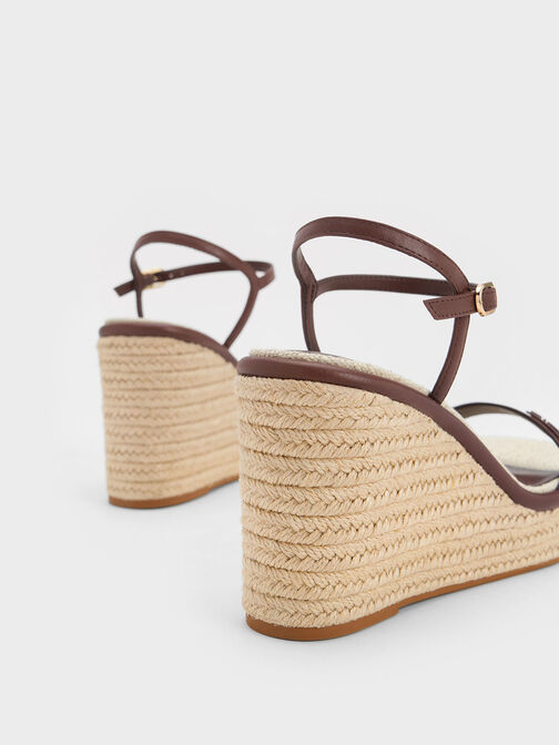 Espadrille Wedges, Brown, hi-res