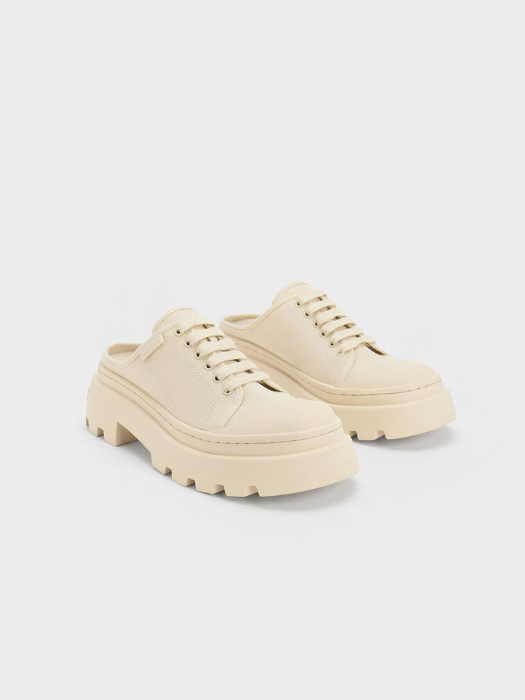 Indra Canvas Slip-On Sneakers, Chalk, hi-res