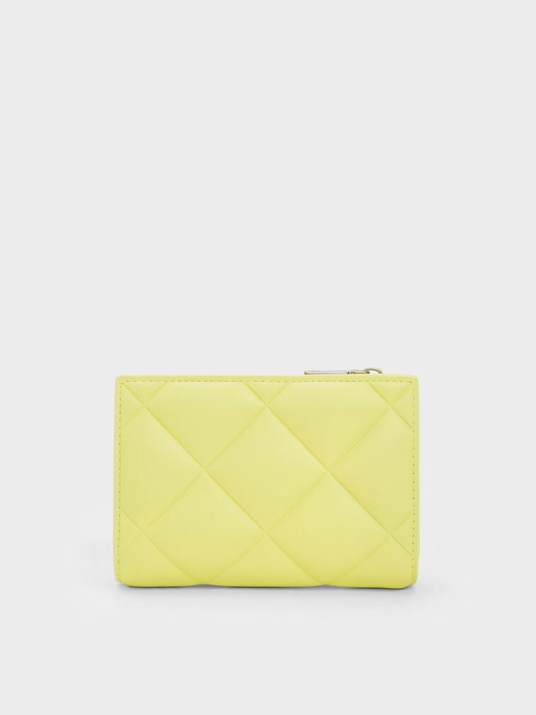 Gemma Quilted Card Holder, Butter, hi-res