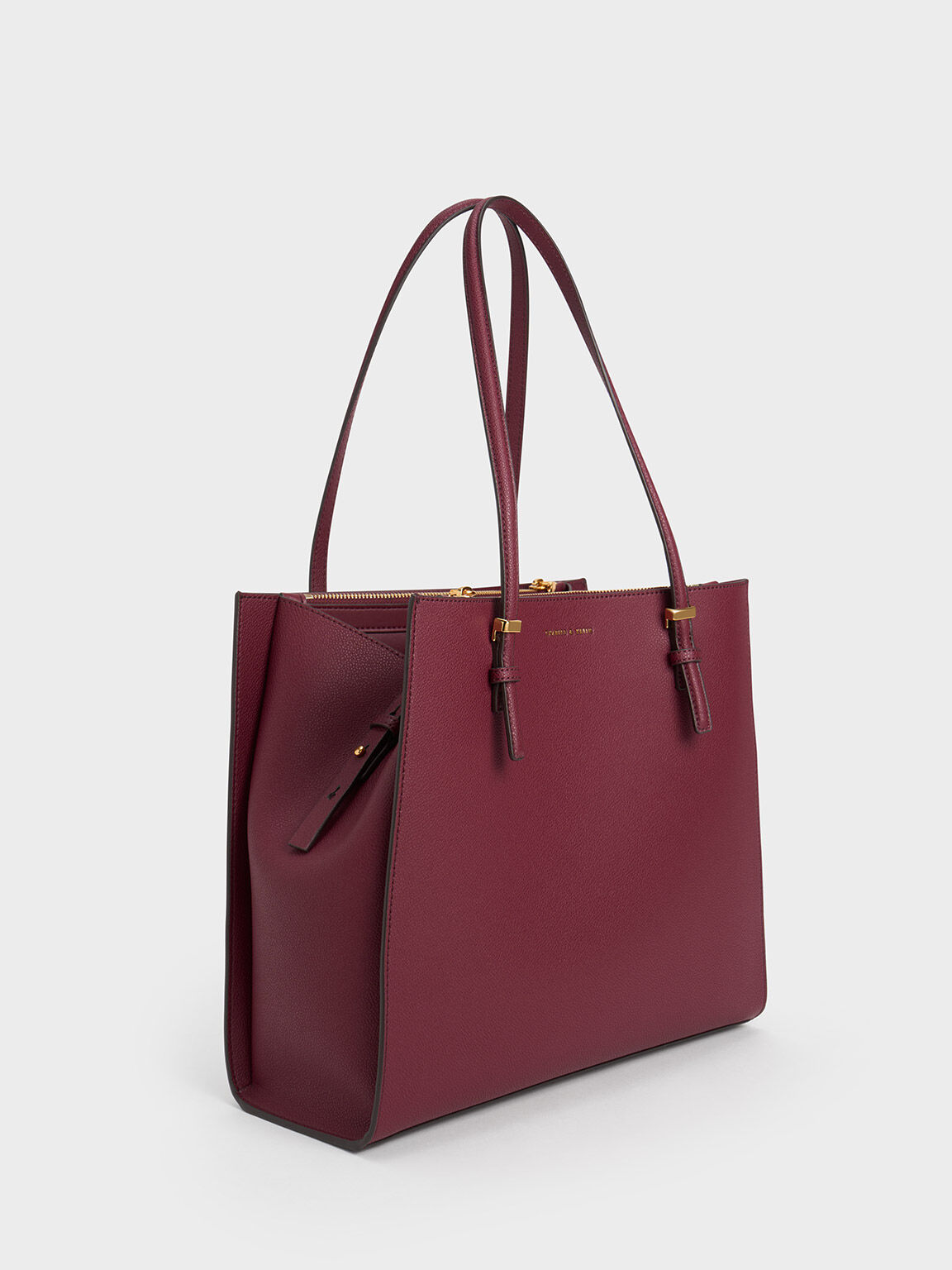 Burgundy tote handbag hot sale