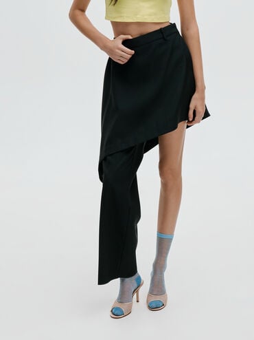 Lace Stiletto Mules, Nude, hi-res