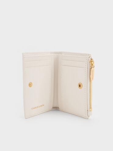Duo Quilted Small Wallet, Cream, hi-res
