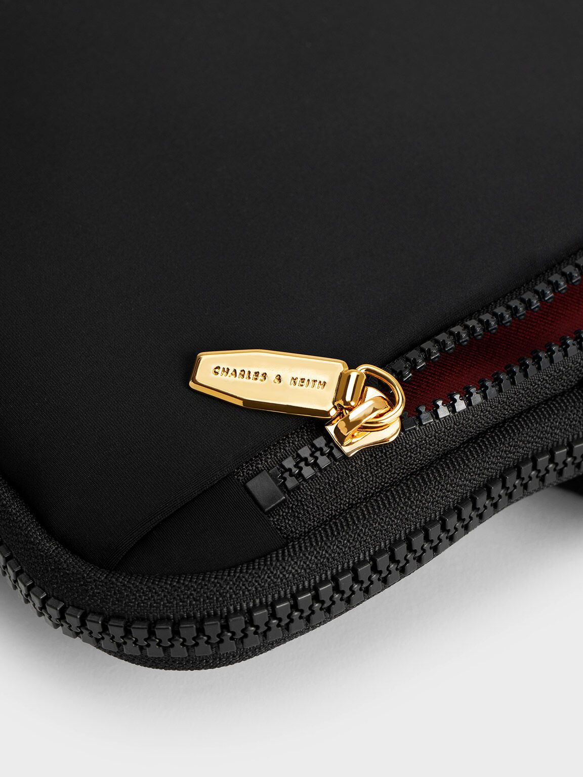 Black Textured Laptop Bag CHARLES KEITH IN