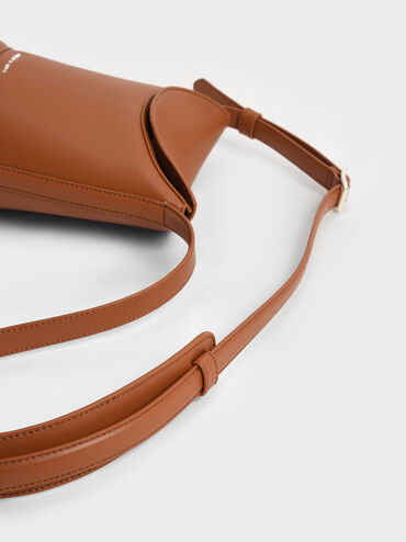Aurea Long Bucket Bag, Cognac, hi-res