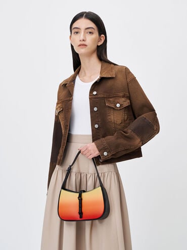 Cesia Ombre Shoulder Bag, Sunset, hi-res