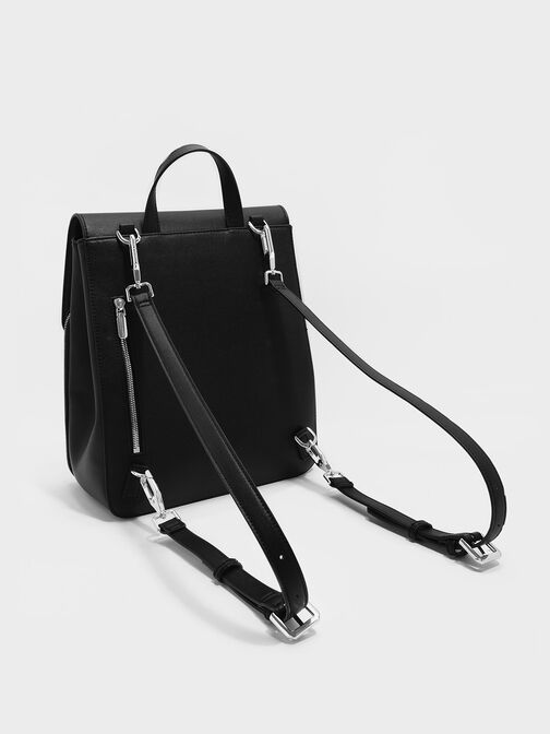 Top Handle Bag, Black, hi-res