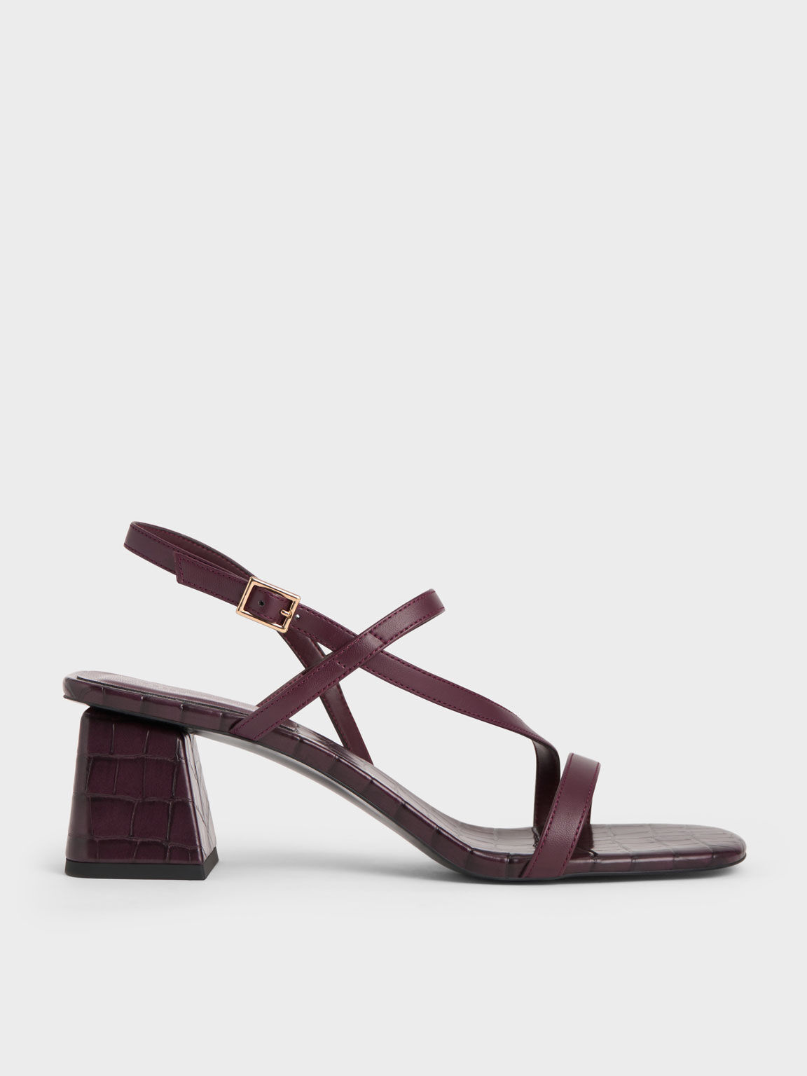 Burgundy hotsell strappy sandals