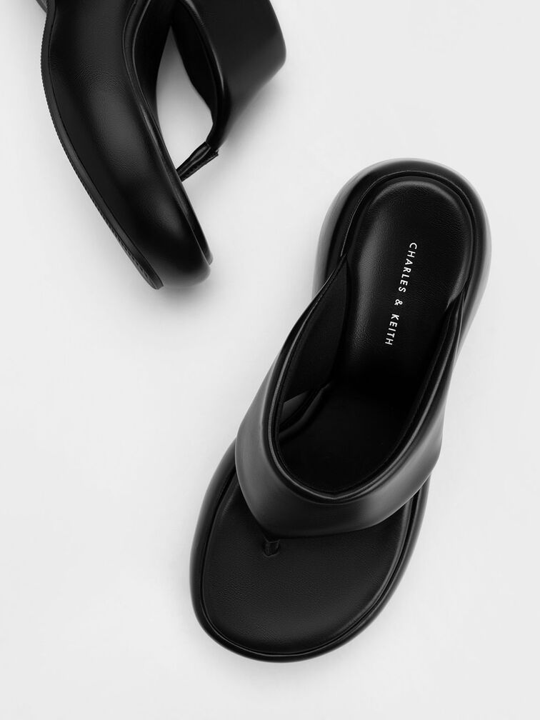 Noemi Platform Wedges, Black, hi-res