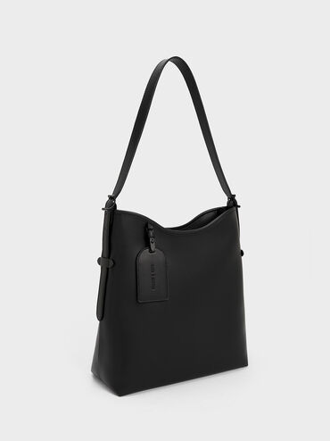 Naomi Slouchy Hobo Bag, Black, hi-res