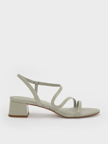 Arden Wavy Slingback Sandals, Mint Green, hi-res