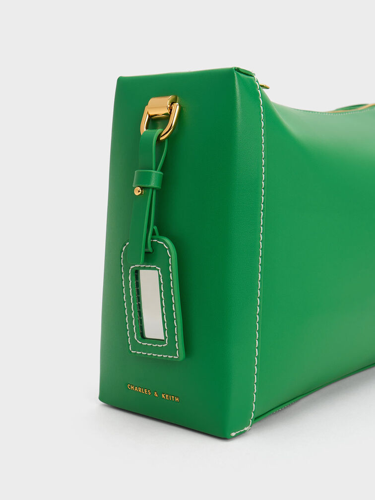Cordele Slouchy Shoulder Bag, Green, hi-res